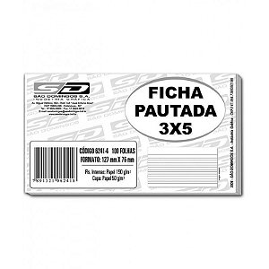FICHA PAUTADA N1 3 X 5