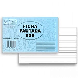 FICHA PAUTADA N3 5 X 8