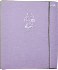 FICHARIO TILIBRA 4 HAPPY ARGOLAS C/ELASTICO LILAS