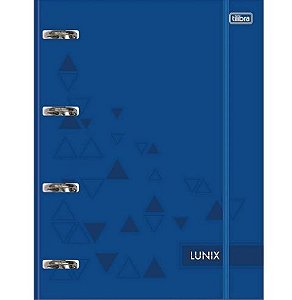 FICHARIO TILIBRA LUNIX 4 ARGOLAS AZUL 80FLS