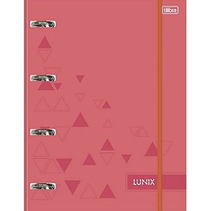 FICHARIO TILIBRA LUNIX 4 ARGOLAS LARANJA 80FLS