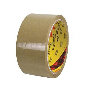 FITA ADESIVA PLASTICA 45X45 - MARROM 3M