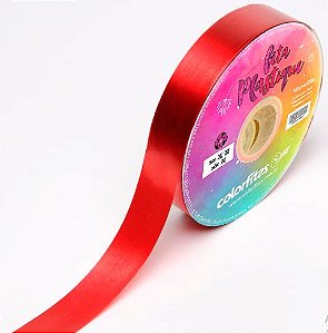 FITA PLASTICA DECORATIVA - VERMELHA