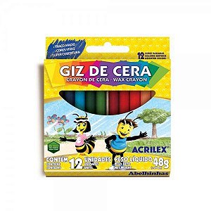 GIZ DE CERA ACRILEX 12 CORES