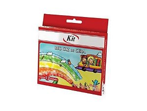 GIZAO DE CERA 12 CORES - KIT