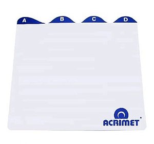 INDICE A/Z PARA FICHAS 4X6 REF632