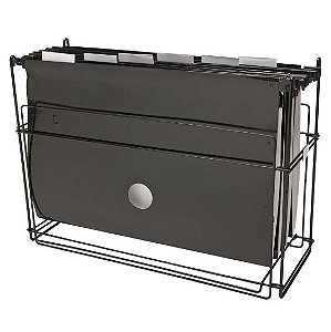 KIT ARAMADO C/ 6 PASTAS SUSPENSAS - PRETO