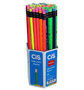LAPIS CIS NATARAJ NEON COM BORRACHA