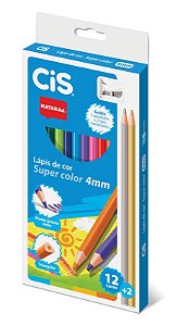 LAPIS DE COR CIS 12 CORES - NATARAJ 4MM