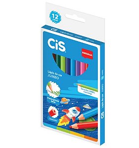 LAPIS DE COR CIS 12 CORES - NATARAJ JUMBO 5MM