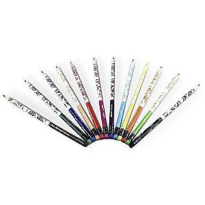 LAPIS DE COR FABER 12 CORES - APAGAVEL