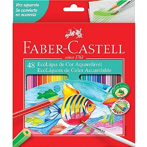 LAPIS DE COR FABER 48 CORES - AQUARELAVEL