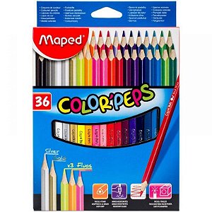 LAPIS DE COR MAPED 36 CORES - COLOR PEPS