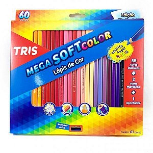 LAPIS DE COR TRIS 60 CORES - C/ APONTADOR