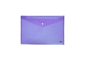 PASTA MALOTE PLASTICO A4 C/ BOTAO - LILAS