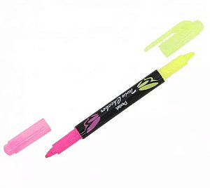 MARCA TEXTO PENTEL 2 PONTAS - ROSA E AMAR