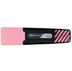 MARCA TEXTO TRIS LIQEO PASTEL - ROSA