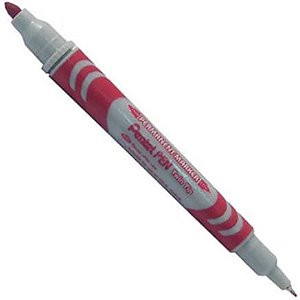 MARCADOR PERM PONTA DUPLA VERM - REF: N65W-BE