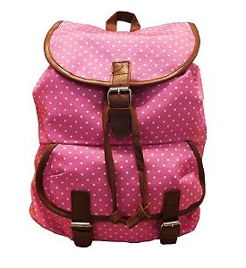 MOCHILA CLIO GIRLS POA - AZUL/ROSA/MARROM
