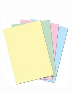 PAPEL A4 100FLS 75G - 4 CORES (BLOCO)