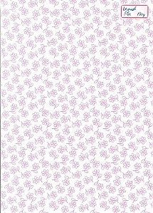 PAPEL UNID A4 DECORADO FLOR (POR UNIDADE)
