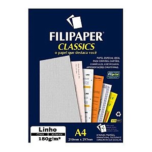 PAPEL UNID A4 LINHO CINZA FRIO 85G (POR UNIDADE)