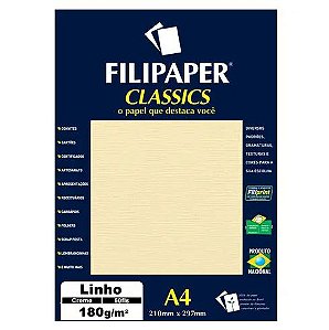 PAPEL UNID A4 LINHO CREME 180G (POR UNIDADE)