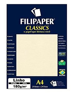PAPEL UNID A4 LINHO PALHA 180G (POR UNIDADE)