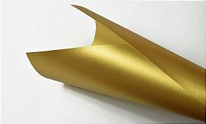 PAPEL UNID A4 METALICO AMARELO PEROLA 120GM (UNIDADE)