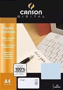 PAPEL UNID A4 VERGE AZUL 180G (POR UNIDADE)
