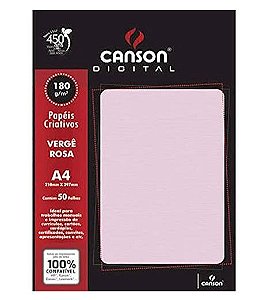 PAPEL UNID A4 VERGE ROSA 180G (POR UNIDADE)