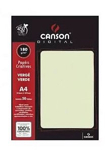 PAPEL UNID A4 VERGE VERDE 180G (POR UNIDADE)