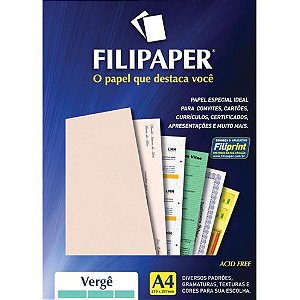 PAPEL UNID A4 VERGE SALMAO 180G (POR UNIDADE)