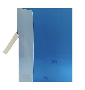PASTA YES A4 MEIA CANALETA PLAST - AZUL