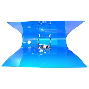 PASTA ACP AZ PLAST TRANSP - AZUL 2071