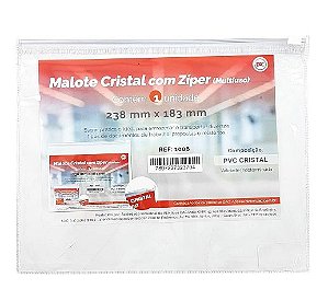PASTA MALOTE ZIPLOCK G 310X201MM DAC - CRISTAL