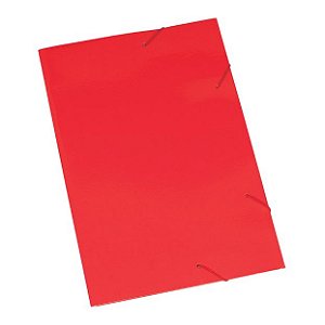 PASTA PAPELAO ELASTICO POLYCART - VERMELHO