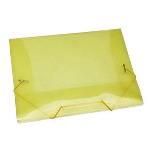 PASTA ACP PLAST TRANSP A5 - AMARELA 1020