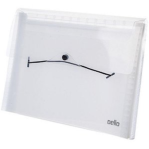 PASTA SANFONADA DELLO TOP LINE A4 12 DIV - CRISTAL