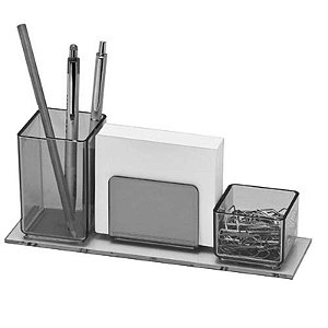 PORTA LAPIS ACRIMET 3 EM 1 ACRILICO - FUME 9400