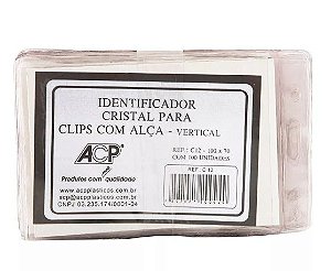 PROTETOR P/ CRACHA VERTICAL 100X70 - C/PRES C-12