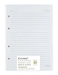 REFIL CICERO CADERNO CRIATIVO OFFSET PAUTADO 17X24