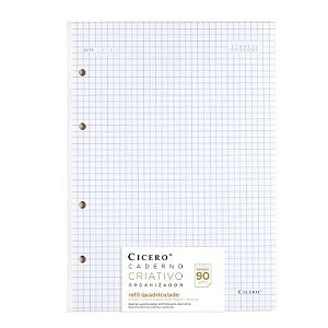 REFIL CICERO CADERNO CRIATIVO OFFSET QUADRICULADO 17X24