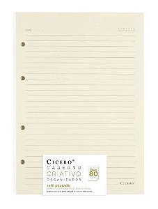 REFIL CICERO CADERNO CRIATIVO POLEN PAUTADO 17X24
