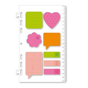 REFIL REGUA PLANNER MAXI G COLOR REF4891-4