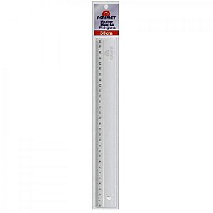 REGUA ACRILICA 30CM ACRIMET TRANSPARENTE 9810