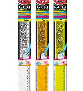 REGUA PLASTICA 30CM GEO CUSTOM - MAPED
