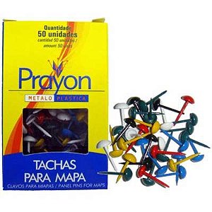 TACHAS PARA MAPA PRAYON 50 UNIDADES