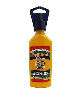 TINTA RELEVO 3D ACRILEX 35ML - AMARELO OURO 505