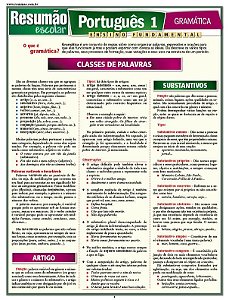 PORTUGUÊS 1 - GRAMÁTICA